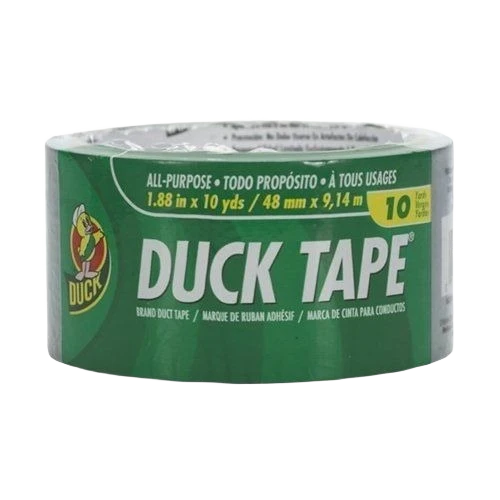 Pure Duck Brand Silver All Purpose Duck Tape 1.88 in. x 10 yd. Fine Crafted