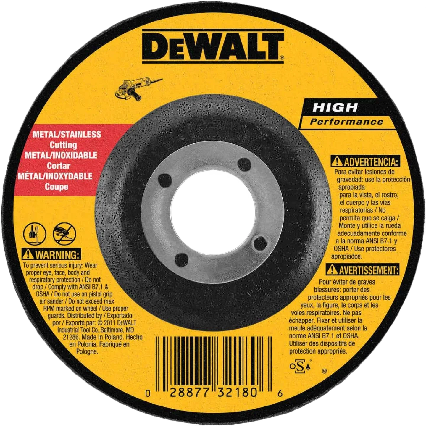 Versatile DEWALT 4 x 5 8 Type 27 High Performance Metal Cutting Wheel Premium