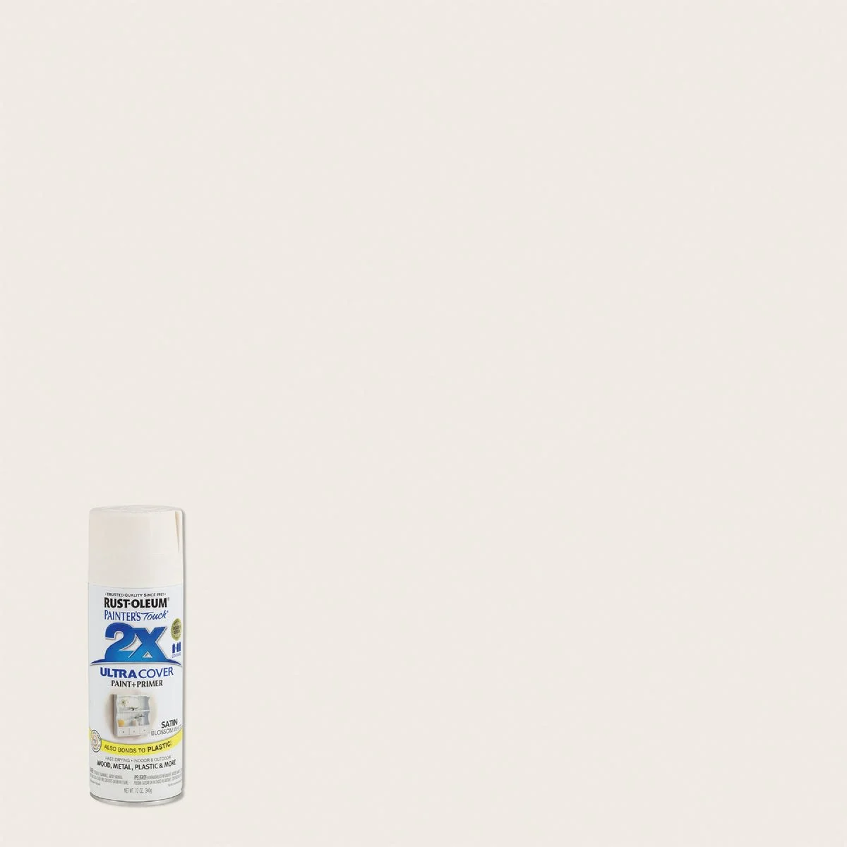 Effective Rust-Oleum Painters' Touch 2X Blossom White Satin Spray Paint Primer 12 oz. Original Design