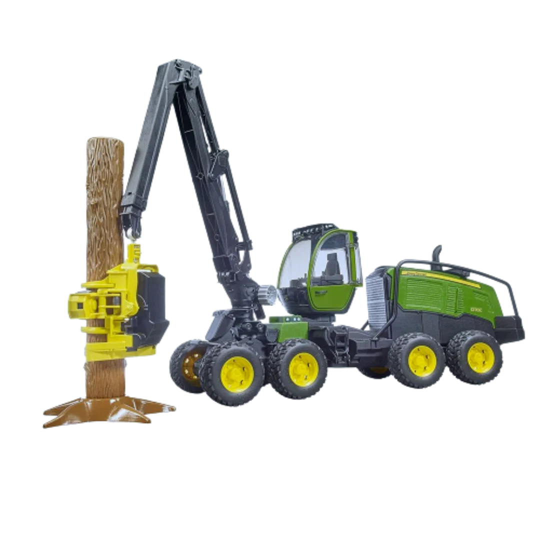 Premium Bruder Toys John Deere 1270G Wheeled Harvester with Log Consistent