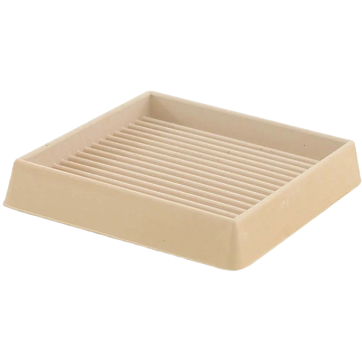 Clean Do it 3 In. ID Square Almond Furniture Leg Cup 2-Pack Soft