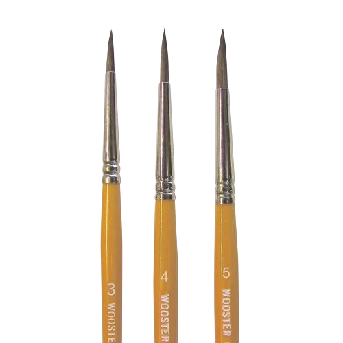 Easy-to-Use Wooster 5 Water Color Artist Brush -Camel Hair First-Class