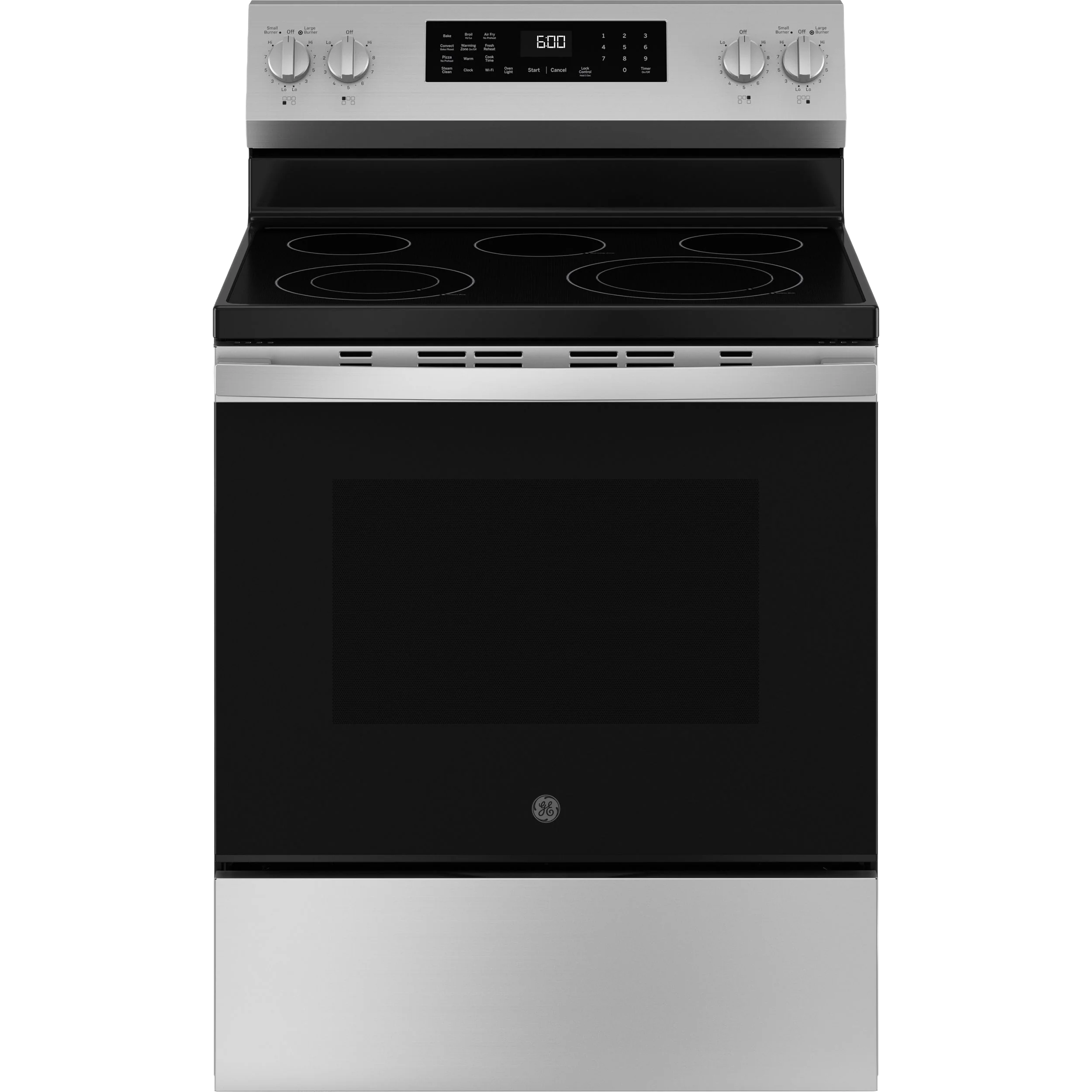 Dependable GE® ENERGY STAR® 30 -Standing Electric Convection Range with No Preheat Air Fry and EasyWash™ Oven Tray Specialty