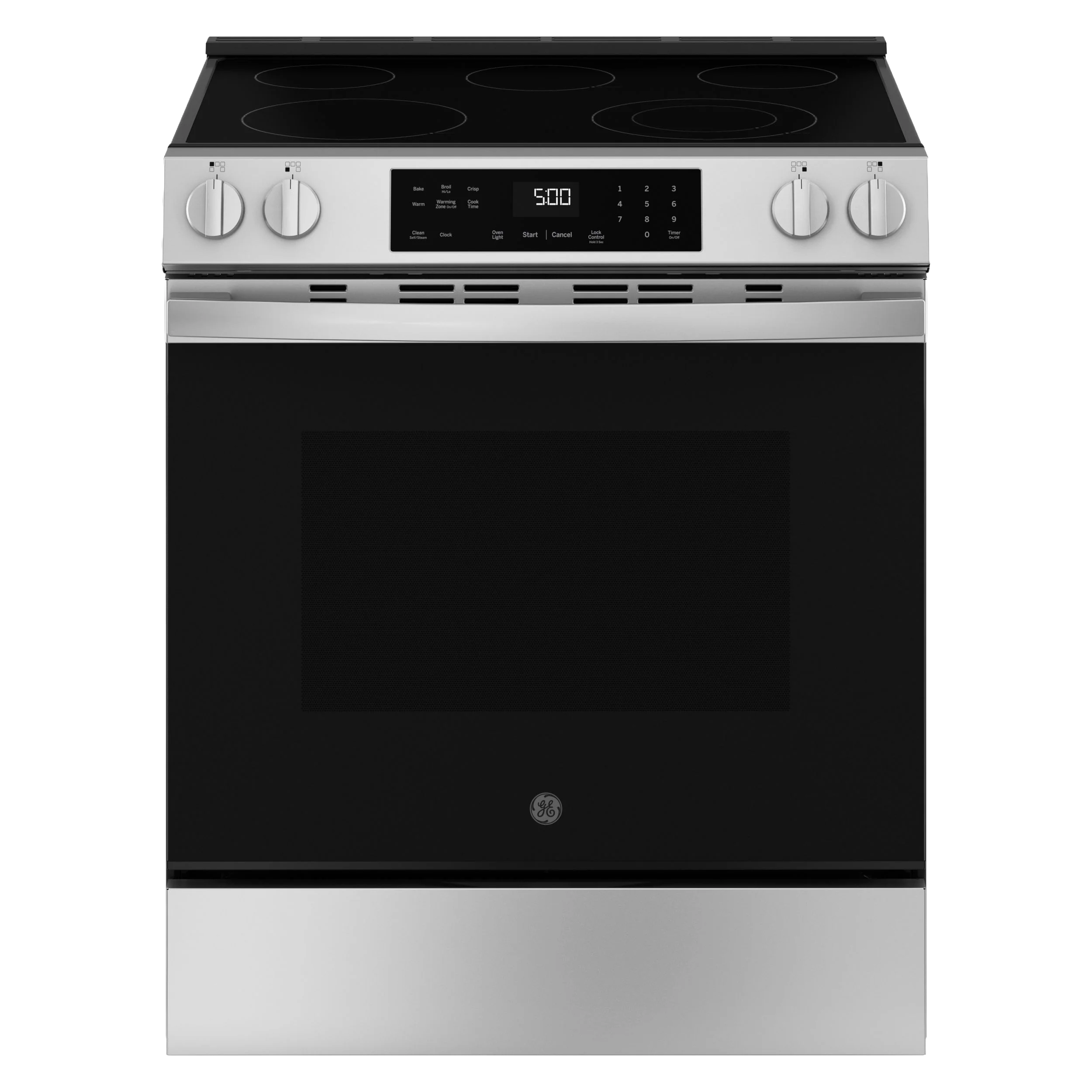 Proven GE® ENERGY STAR® 30 Slide-In Electric Range with Crisp Mode Selected