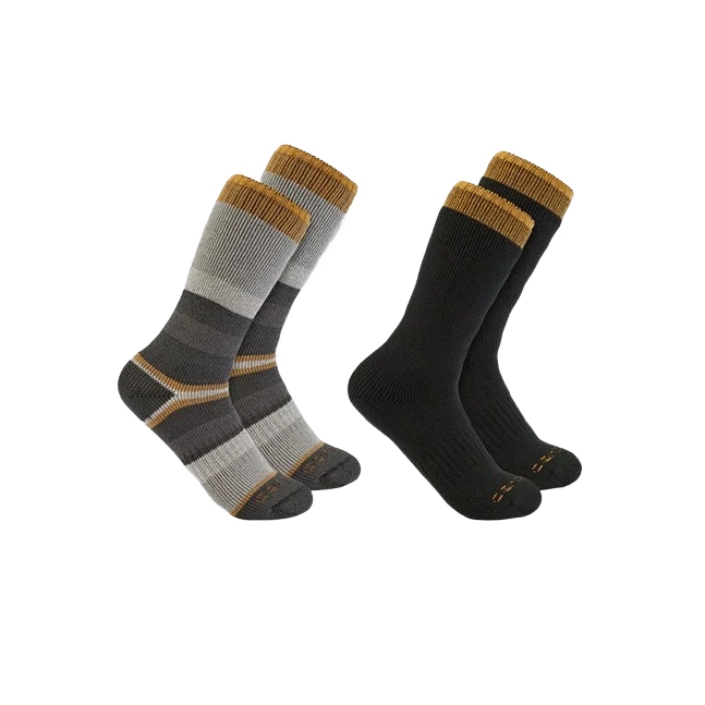 Sustainable Carhartt Men's Heavyweight Crew Sock 2-Pk Reliable