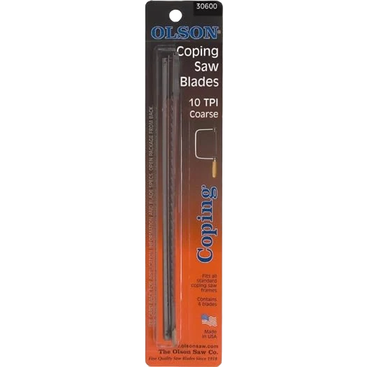 Advanced Olson 6-1 2 in. 10 TPI Coping Saw Blade 4-Pack Sustainable