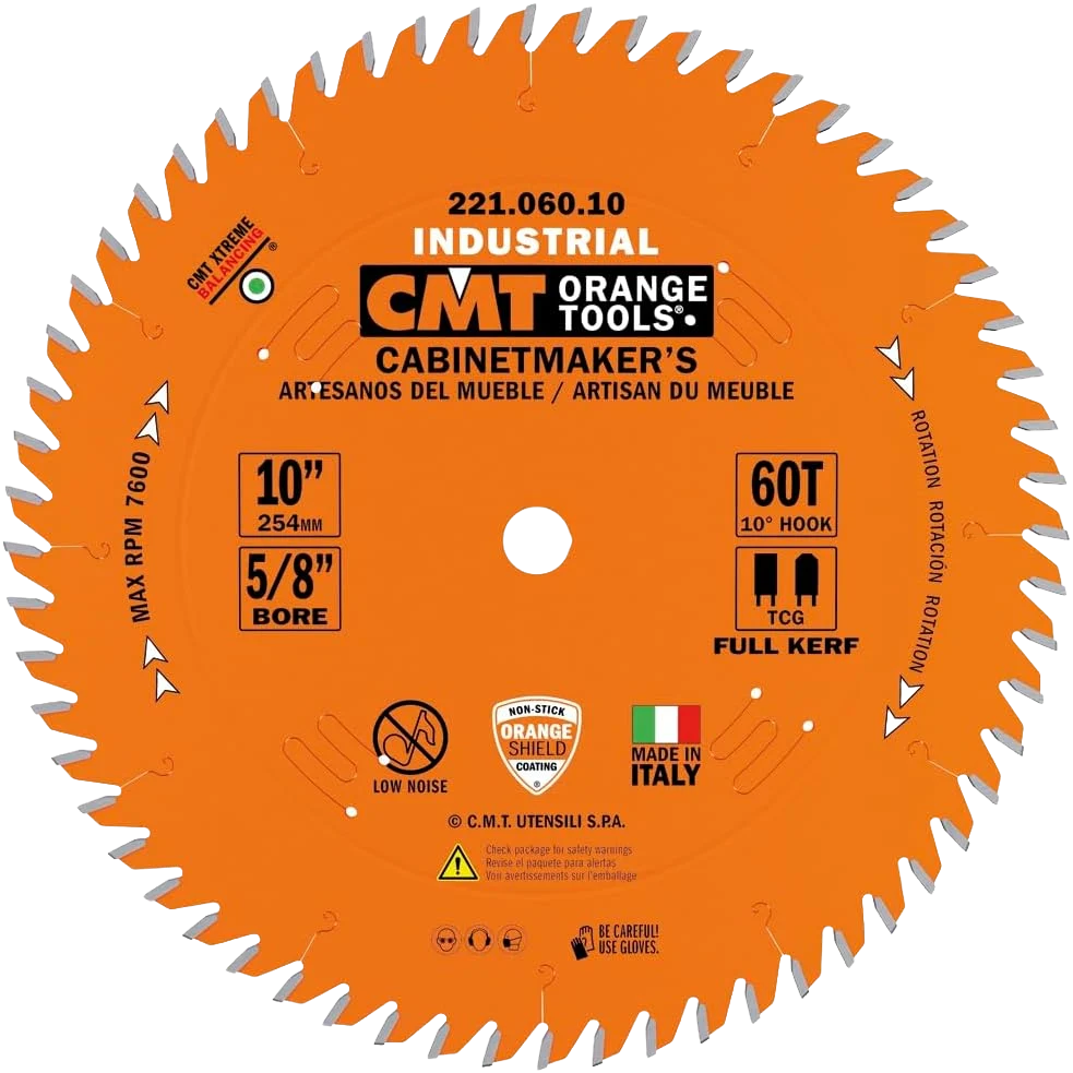 Carefully Designed CMT Orange Tools 10 60T Cabinetmaker s Saw Blade Luxury