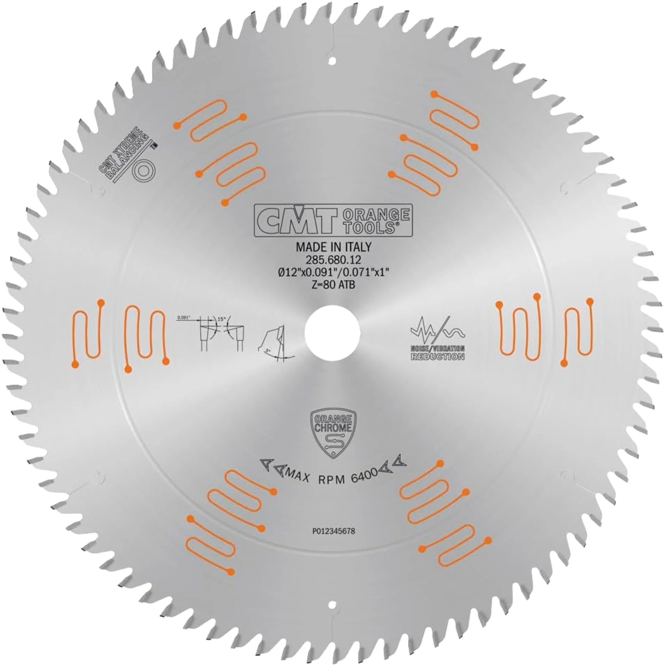 Minimalist CMT Orange Tools 12 80T Fine Finish Sliding Compound Saw Blade Innovative