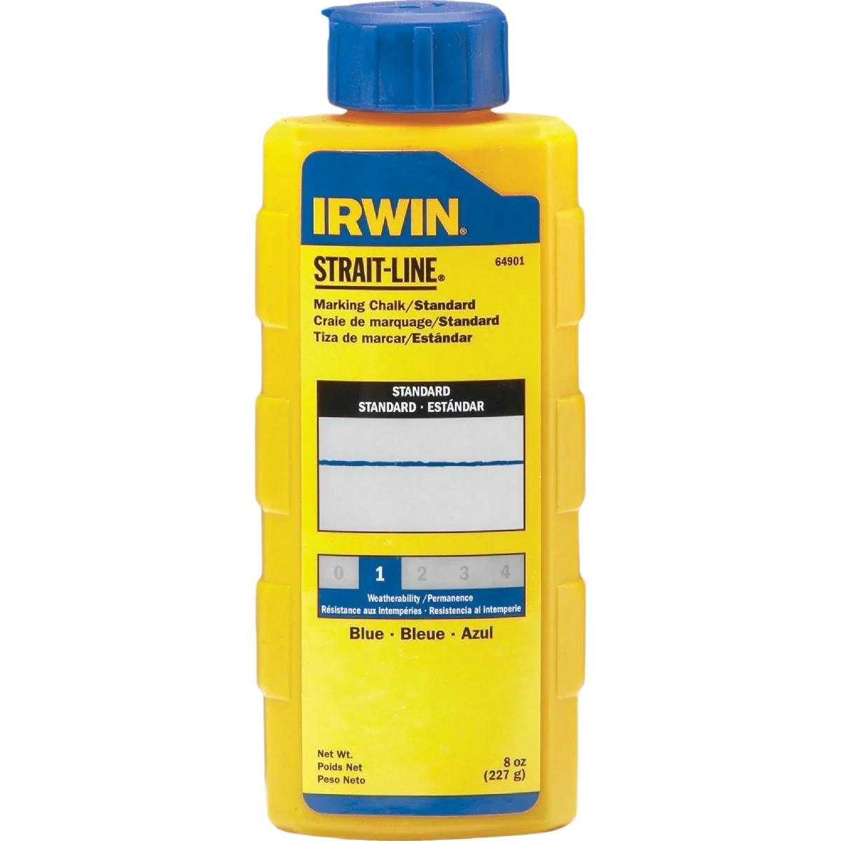 Specialty Irwin Strait-Line Blue Standard Chalk Line Chalk 8 oz. Environmentally Friendly