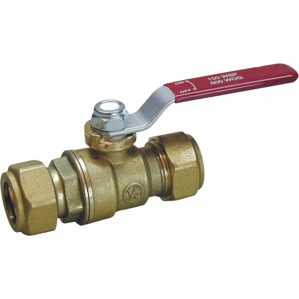 Recyclable ProLine 3 4 In. C Forged Brass Ball Valve Compression End Clean