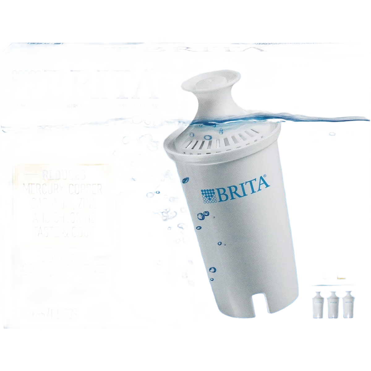 Convenient Brita Pitcher Water Filter Cartridge 3-Pack Versatile