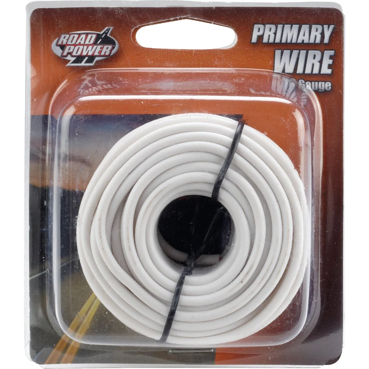 Safe Road Power 24' 16 Ga. PVC-Coated White Primary Wire Environmentally Friendly