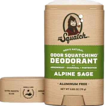 Trendy Dr. Squatch Alpine Sage Deodorant 2.65 oz. Natural