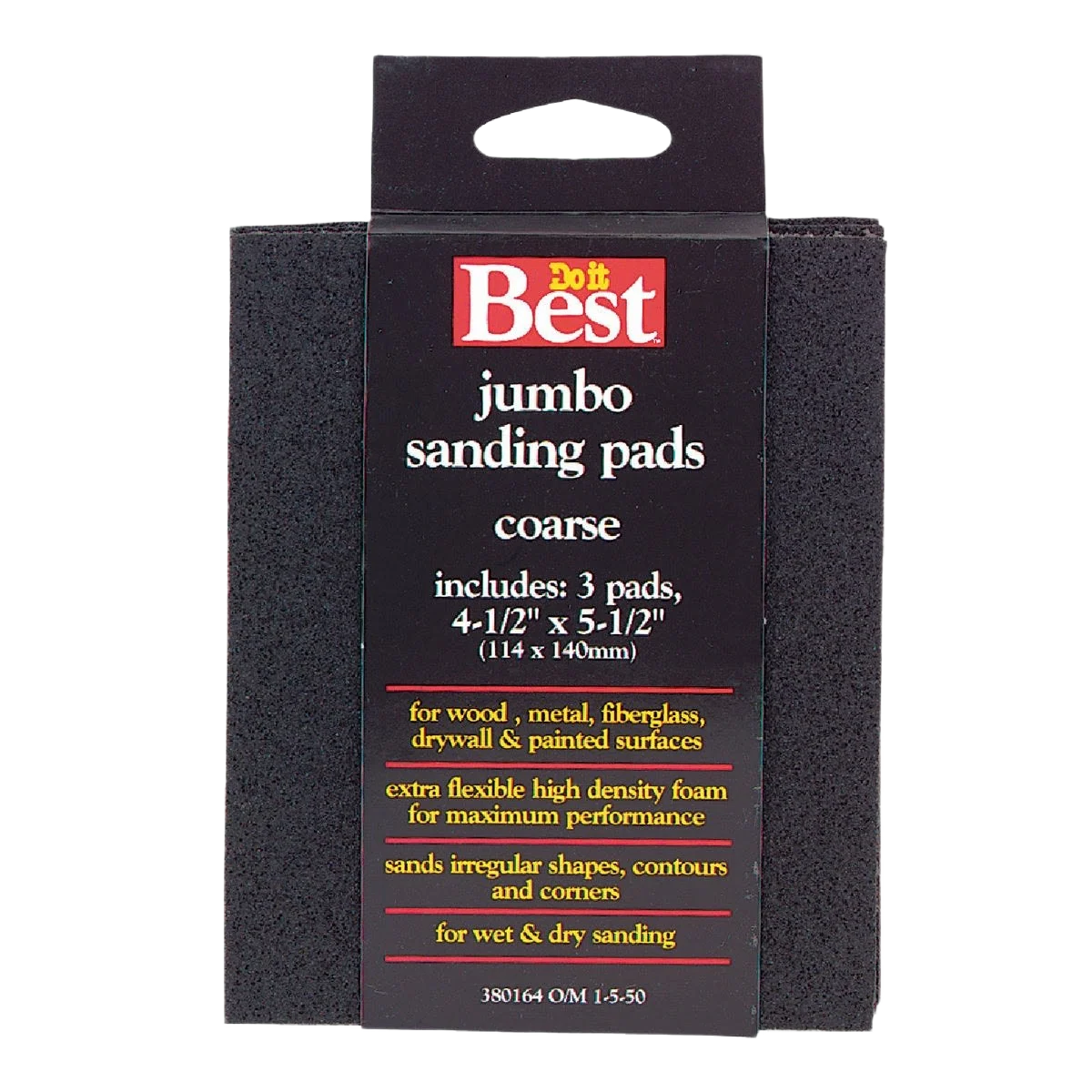 Expertly Made Do it Jumbo Coarse 60-Grit Sanding Sponges 3-Pack Authentic