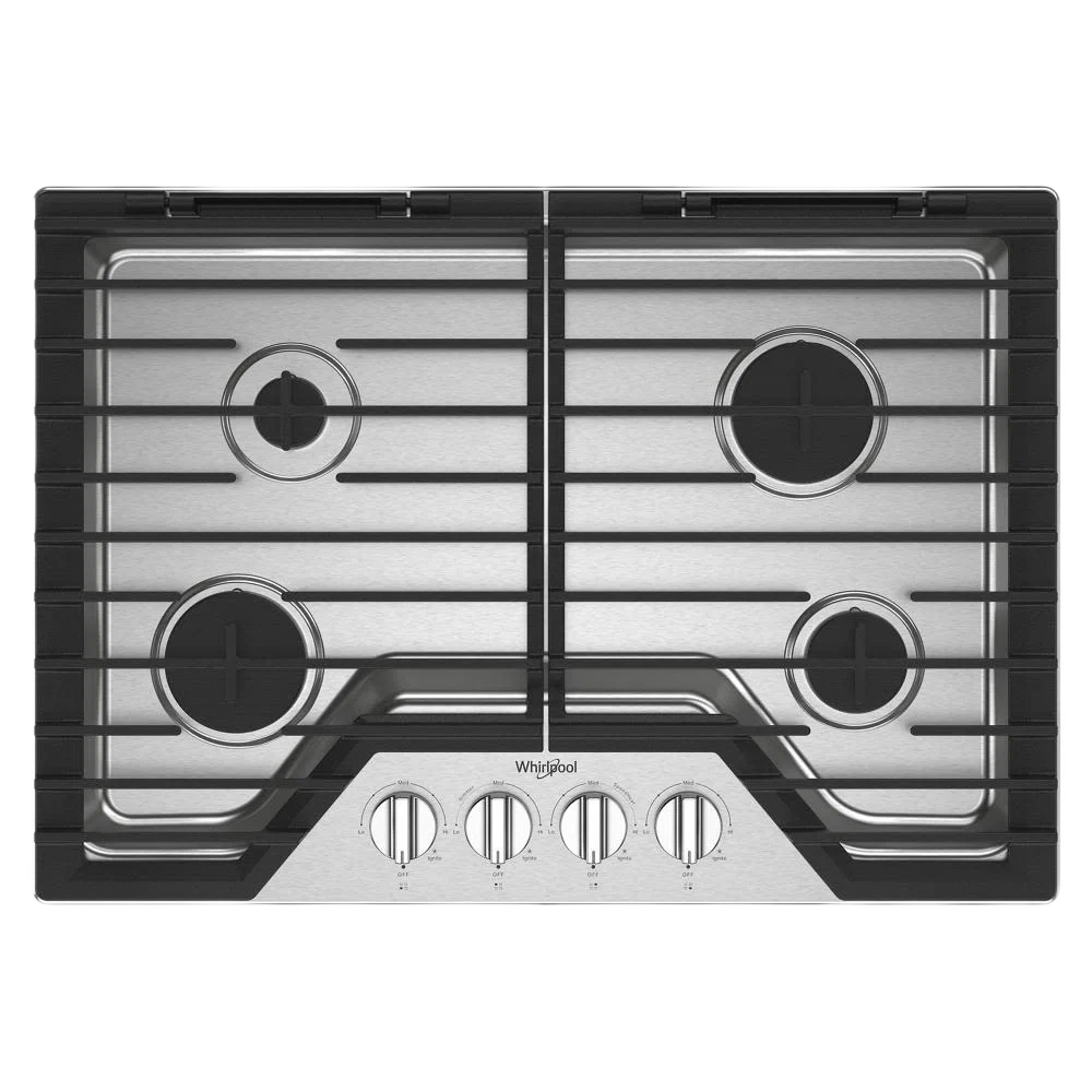 Selected 30-inch Gas Cooktop with EZ-2-Lift™ Hinged Cast-Iron Grates First-Class
