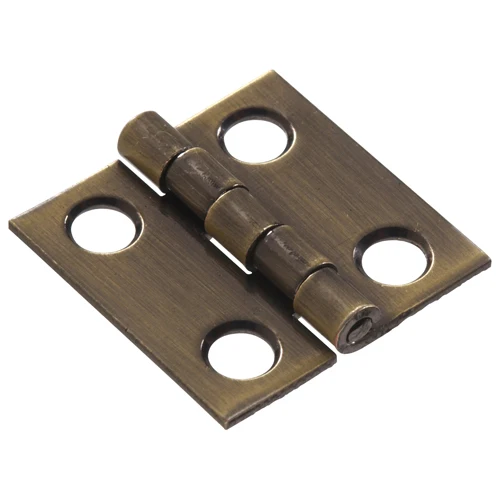 Advanced Hillman 1-1 2 in. x 1-1 4 in. Solid Brass Broad Hinge - Antique Brass Finish Smooth