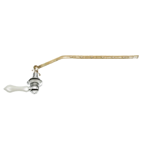 Proven Danco Universal Decorative Toilet Handle in Chrome with White Handle Versatile