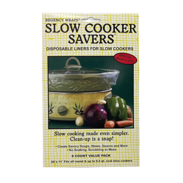 Recyclable Regency Slow Cooker Saver 8-Pack Easy-to-Use