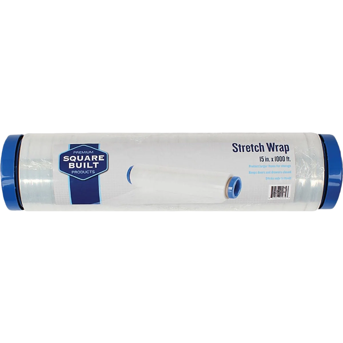 Verified Square Built Stretch Wrap with Double Handle 15 in. x 1000 ft. Organic