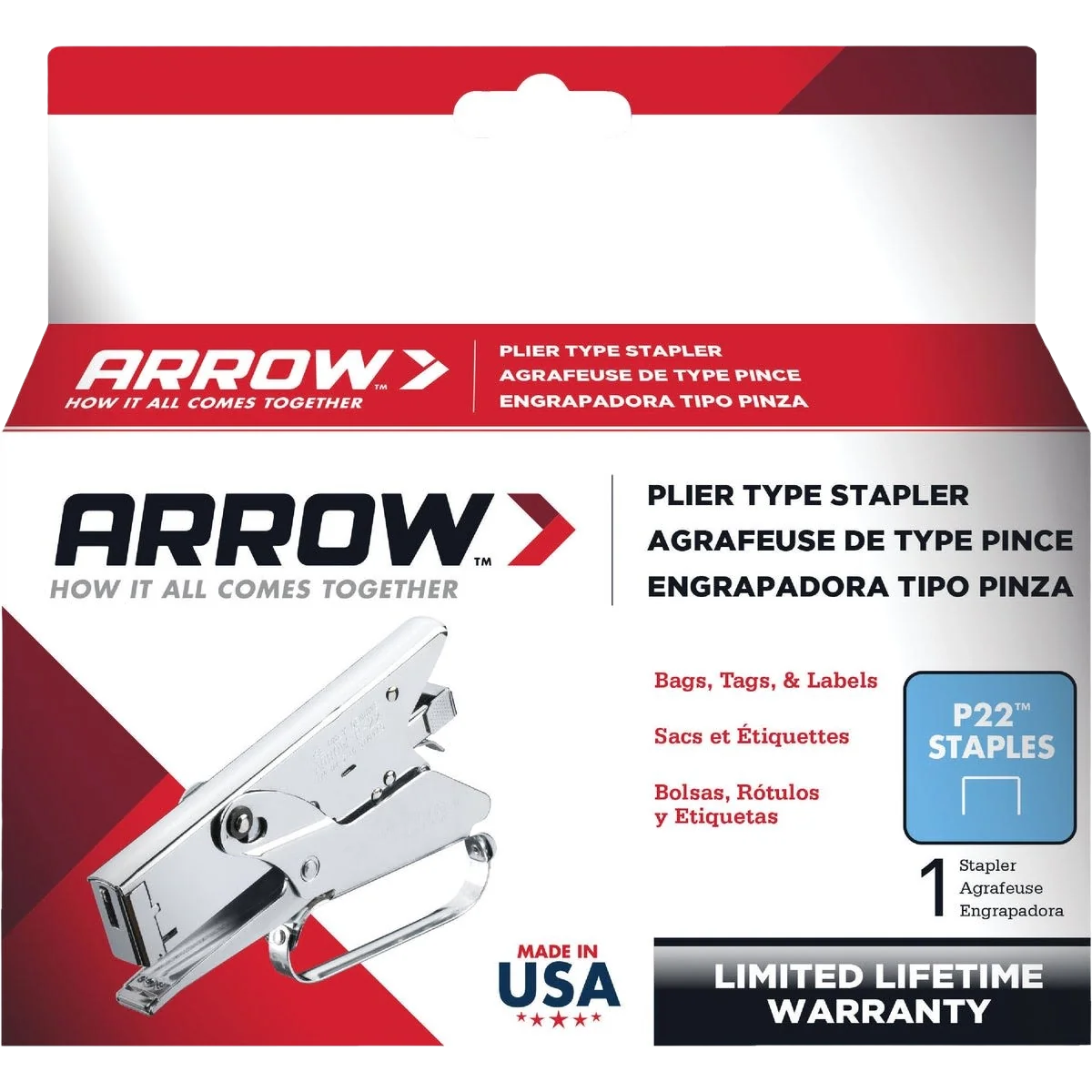 Innovative Arrow Plier-Type Stapler Original Design