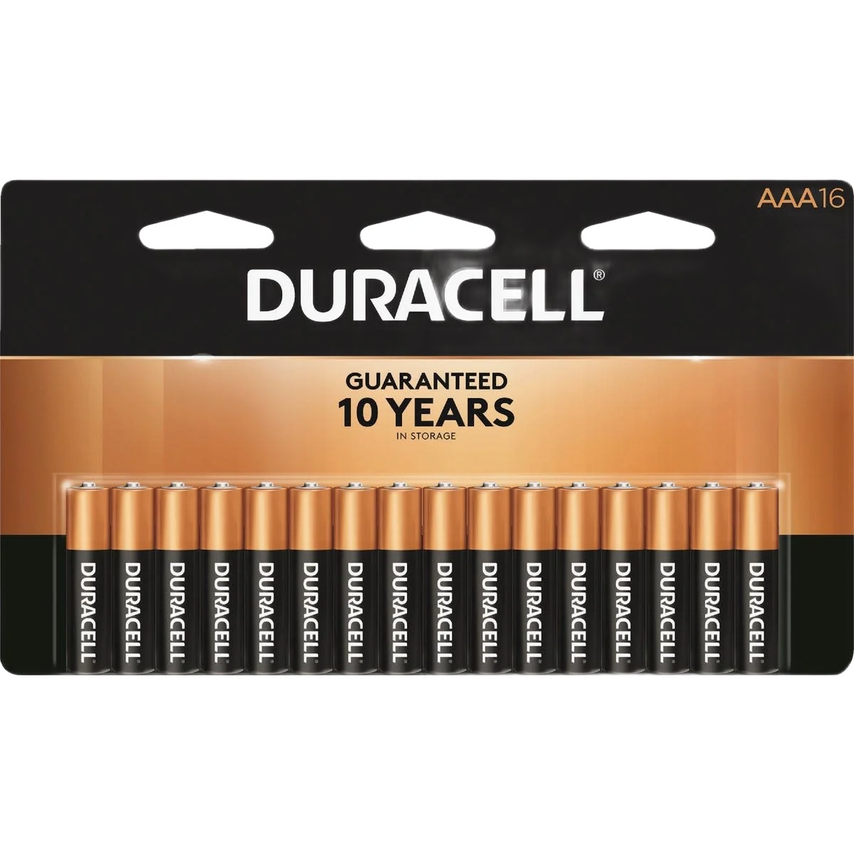 Long-Lasting Duracell CopperTop AAA Alkaline Battery 16-Pack Fast