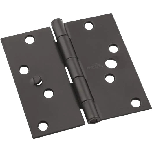 Reusable National Hardware 4 Oil Rubbed Bronze Square Door Hinge 3-Pack Fine Crafted