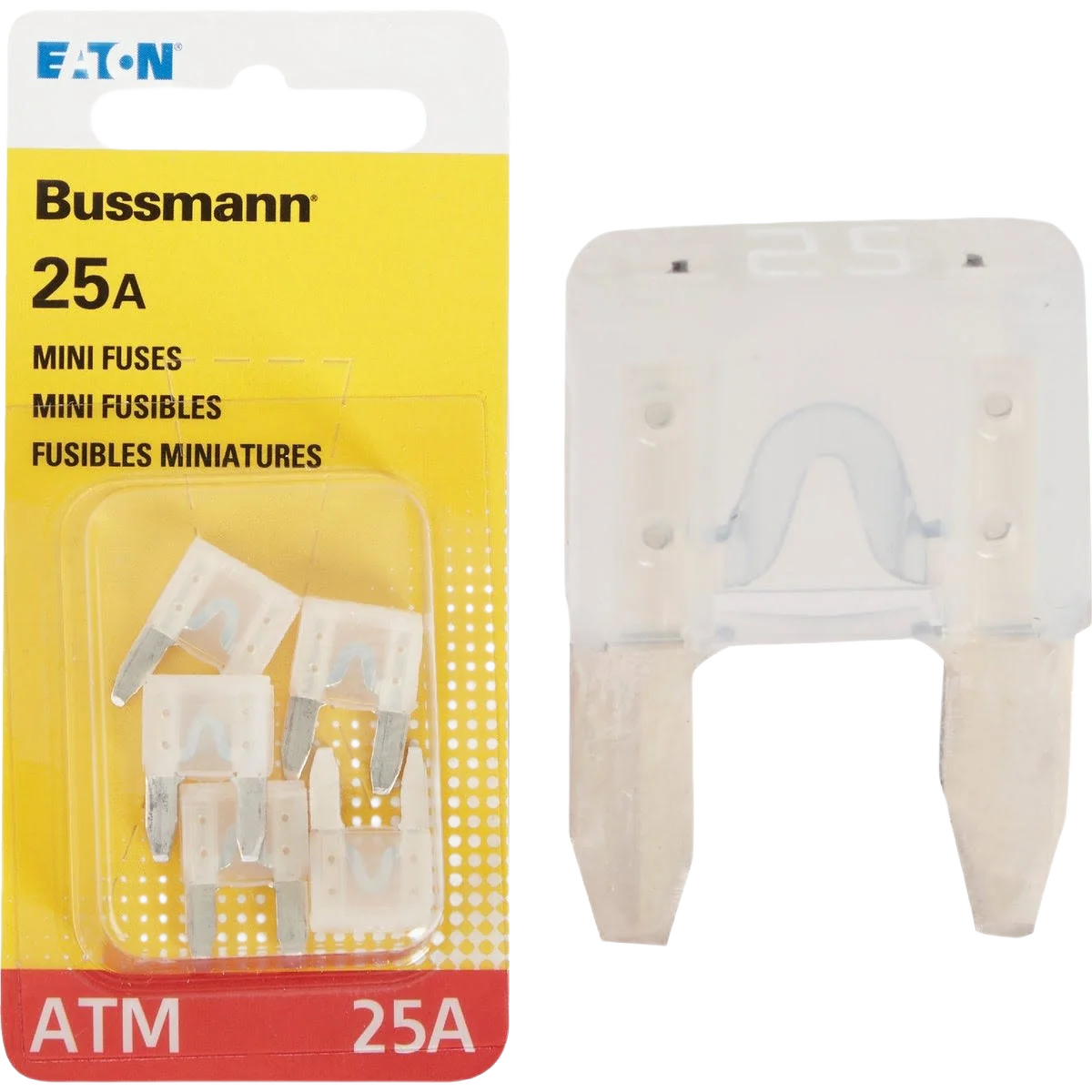 Innovative Bussmann Fuses 25A Mini Automotive Fuse 5-Pack Reusable