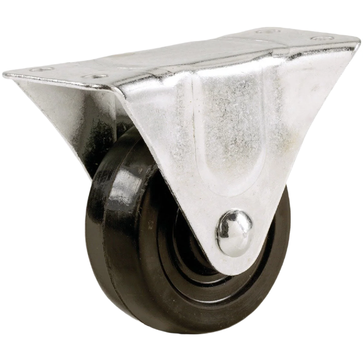 Practical Shepherd Hardware 5 Rubber General-Duty Rigid Plate Caster Traditional