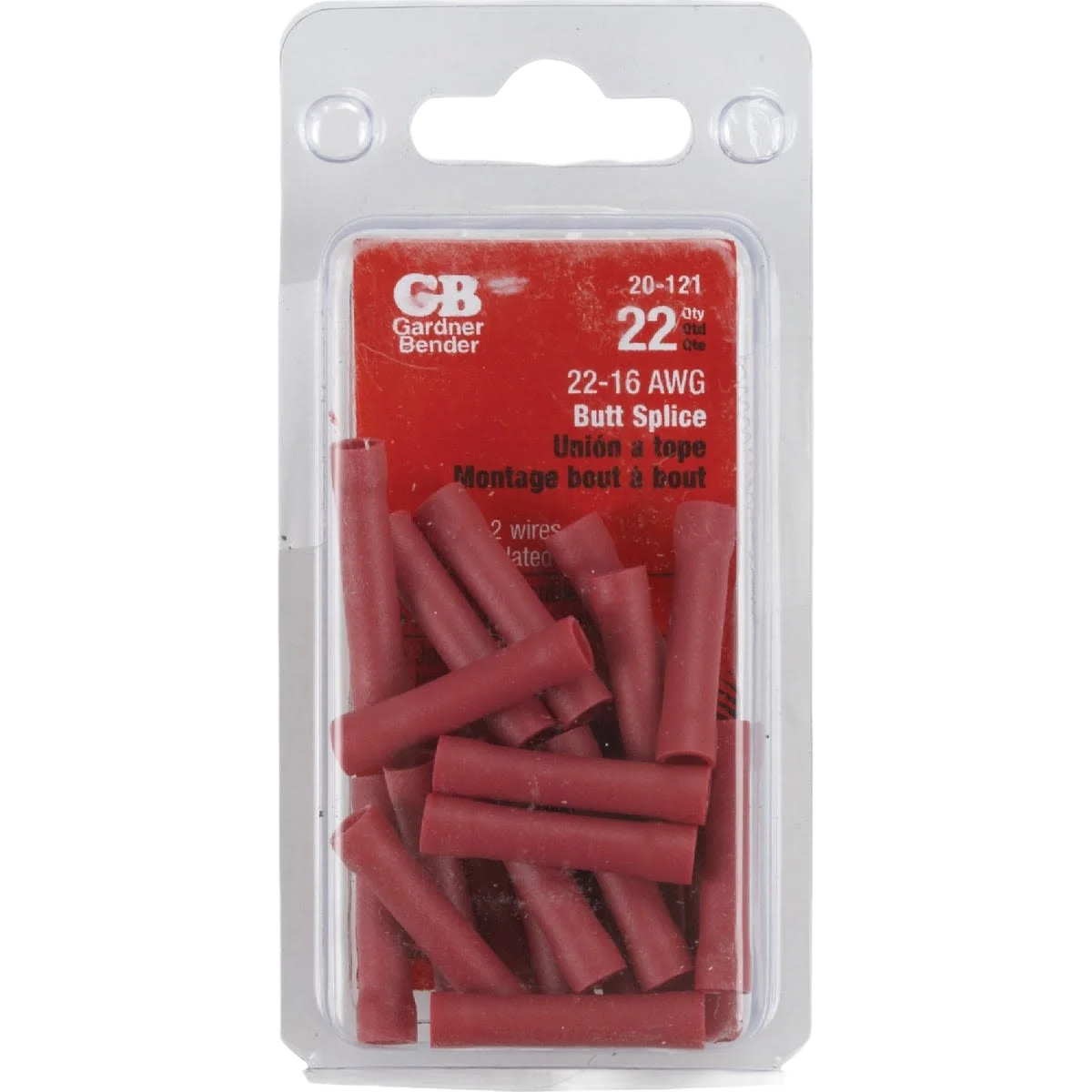 Sophisticated Gardner Bender 22 AWG to 16 AWG Red Butt Splice 22-Pack Excellent