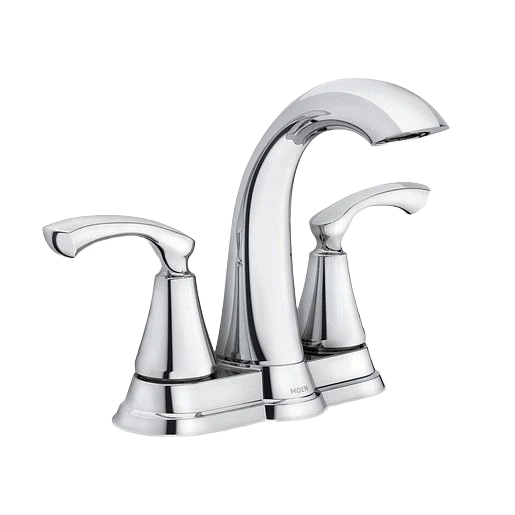 World-Class Moen Tiffin Chrome Two Handle High Arc Bathroom Faucet Efficient