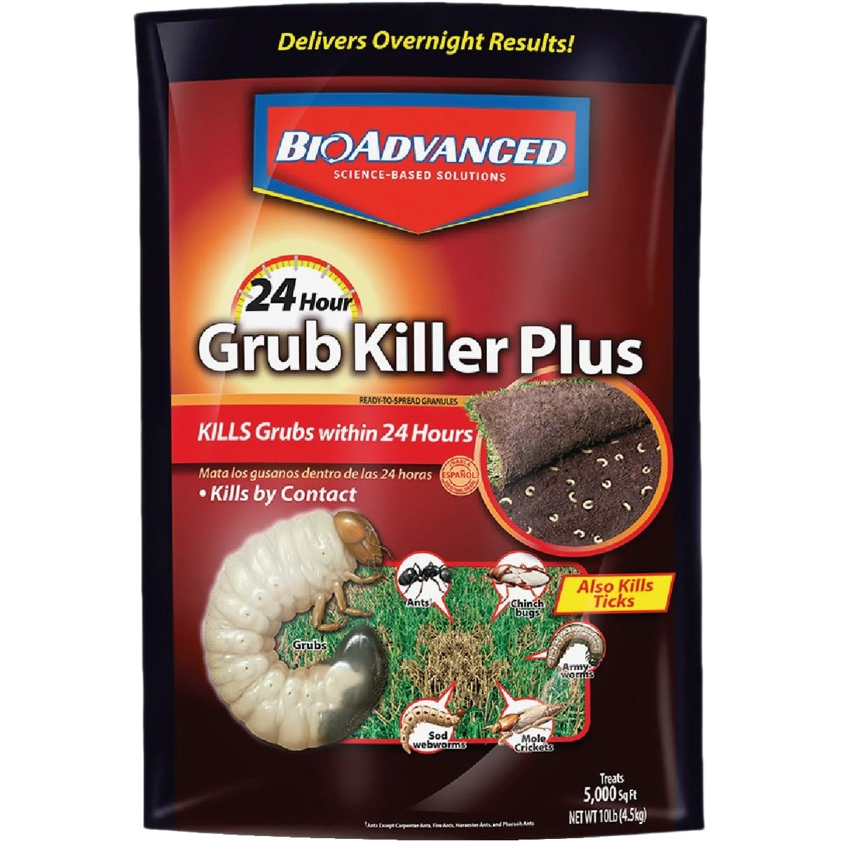 Original Design BioAdvanced Advanced Grub Killer Plus Granules 10 lb. Effective