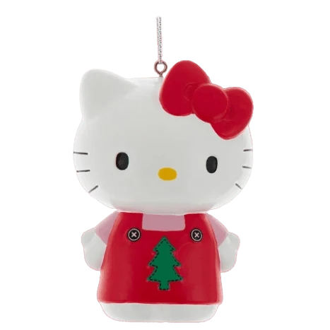 Green Kurt S. Adler Hello Kitty™ With Tree Ornament Effective