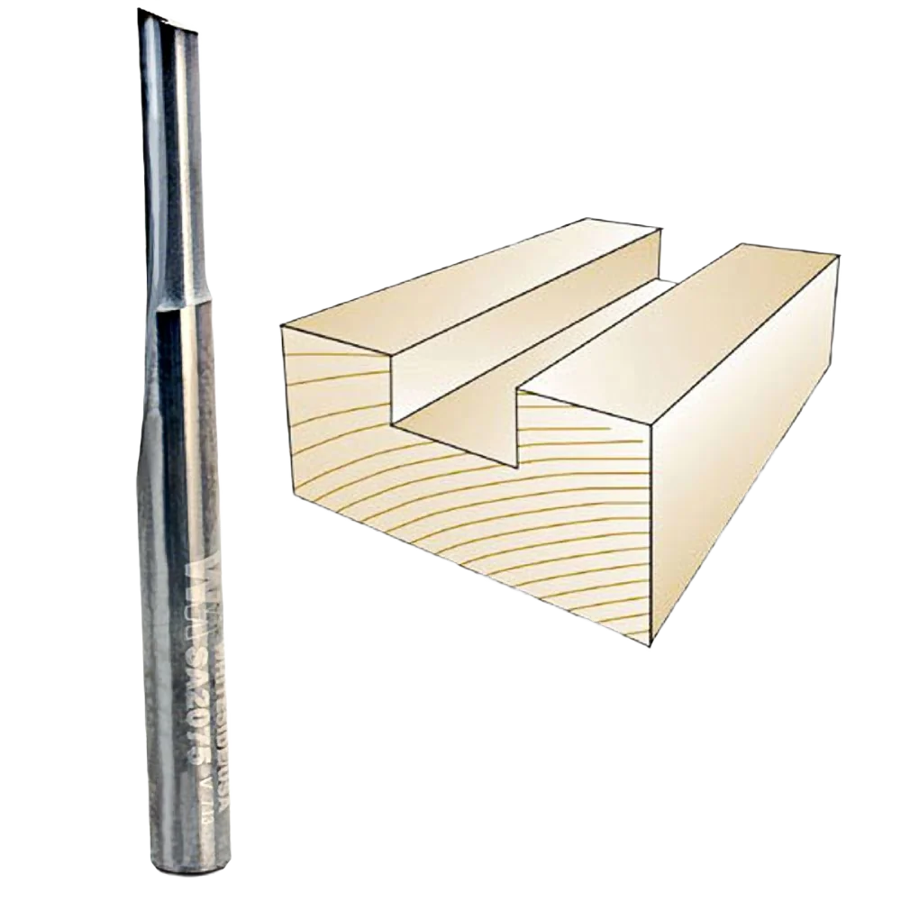 Outstanding Whiteside O-Flute Straight Bit 1 4 in. SH x 1 4 in. CD x 3 4 in. CL High-End