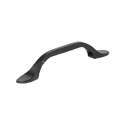 Reusable Amerock Ravino 3-3 4 Center-to-Center Matte Black Cabinet Pull Comfortable