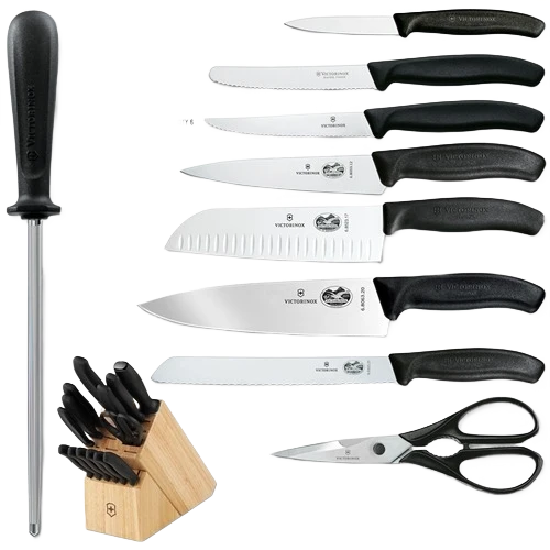 Enhanced Victorinox Swiss Army Classic 15-Piece Block Set Advanced