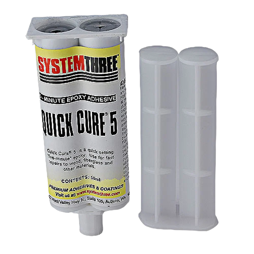 Luxury System Three Quick Cure-5 Epoxy 1.6 oz. Syringe Pure