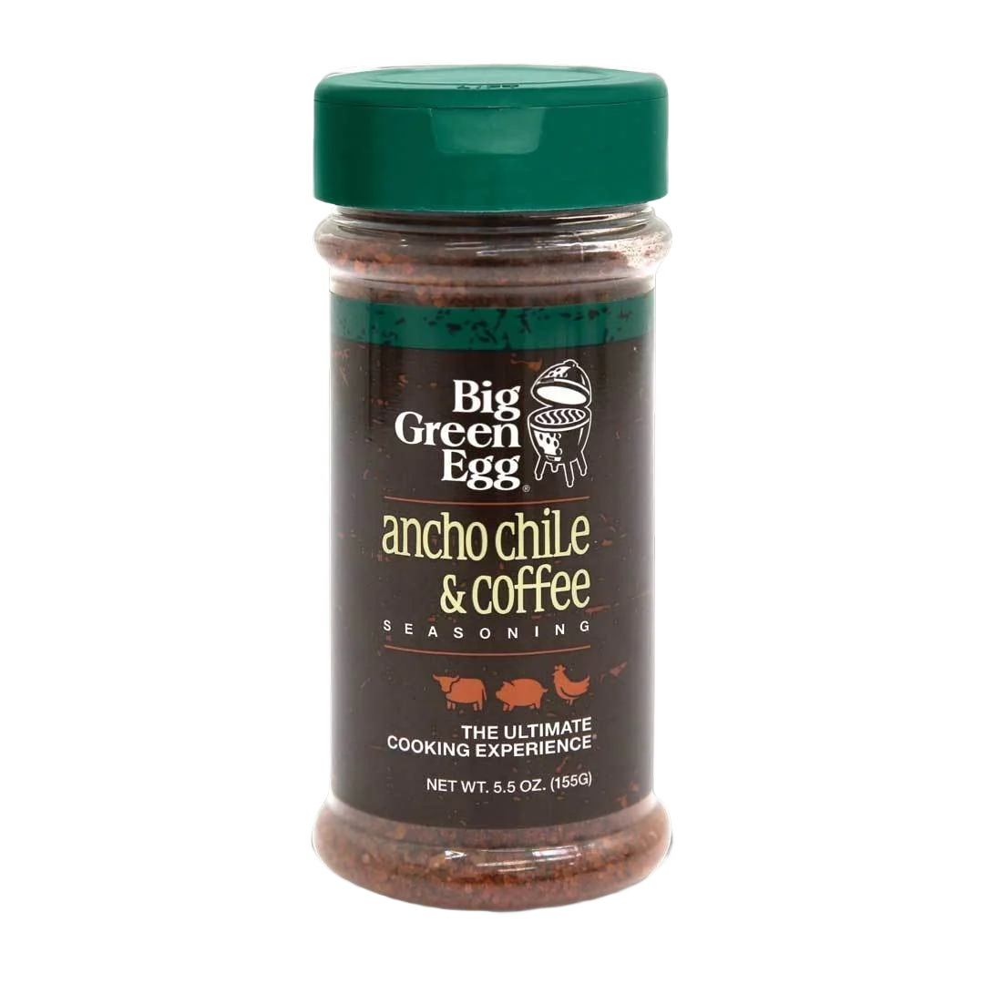 Smooth Big Green Egg Ancho Chili Coffee Seasoning 5.5 oz. Powerful