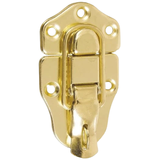 Exclusive National Hardware Brass Finish Lockable Draw Catch Fine