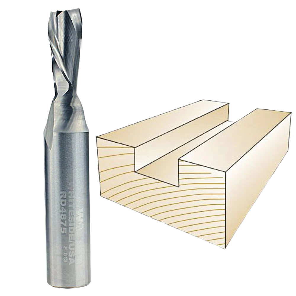 Original Whiteside Spiral Upcut Bit 1 2 in. SH x 3 8 in. CD x 3 4 in. CL Elegant