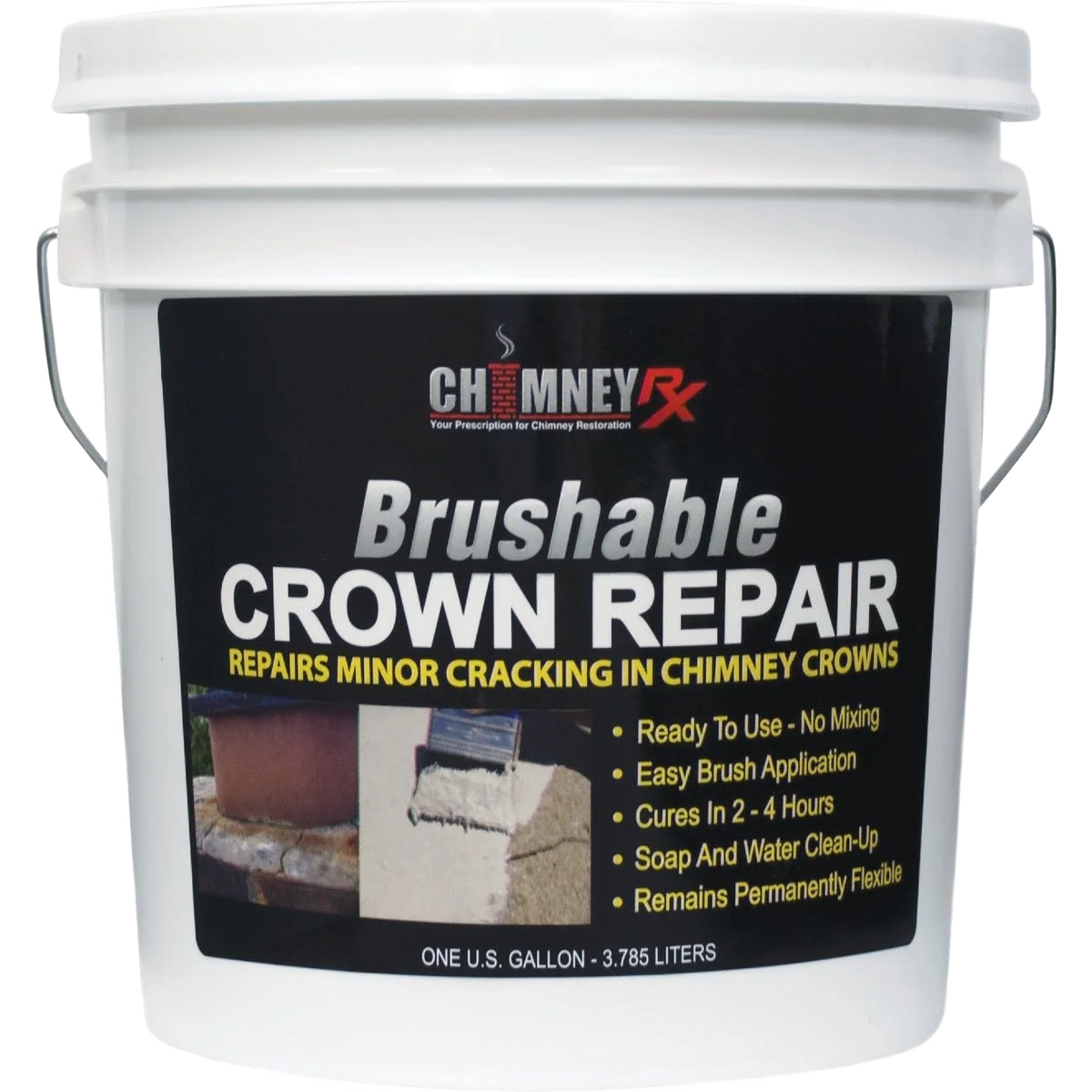 Optimized Chimney RX Brushable Crown Repair Elastomeric Sealant Versatile