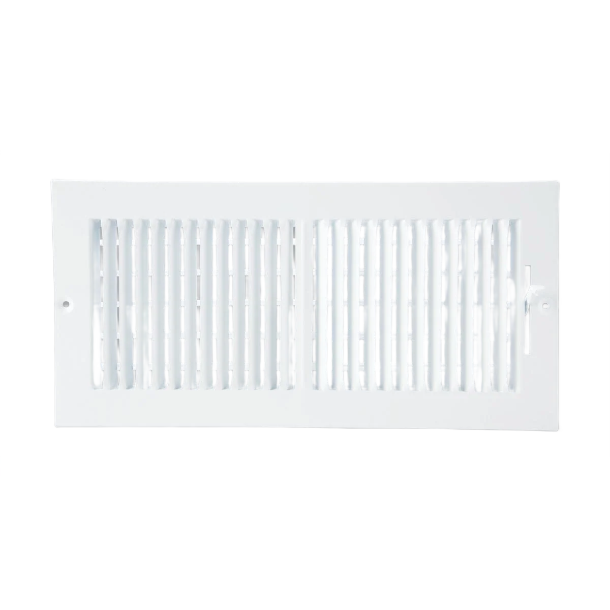 Premium Material Home Impressions 6 in. x 14 in. Steel Wall Register White Green
