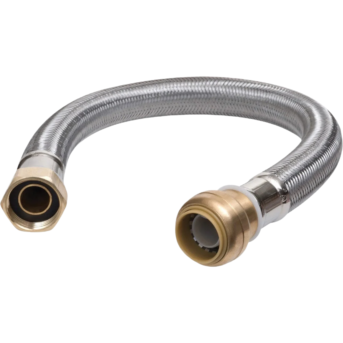Convenient SharkBite 3 4 BV x 3 4 FIP x 24 L Flex Water Heater Connector Fast