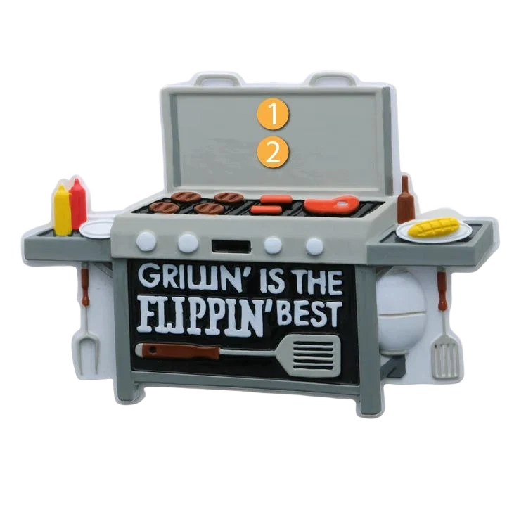 Comfortable PolarX Personalized Grillin' is the Flippin' Ornament Efficient