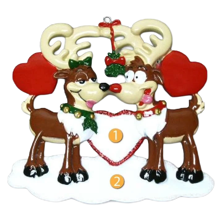 Long-Lasting PolarX Personalized Reindeer Love Ornament Efficient