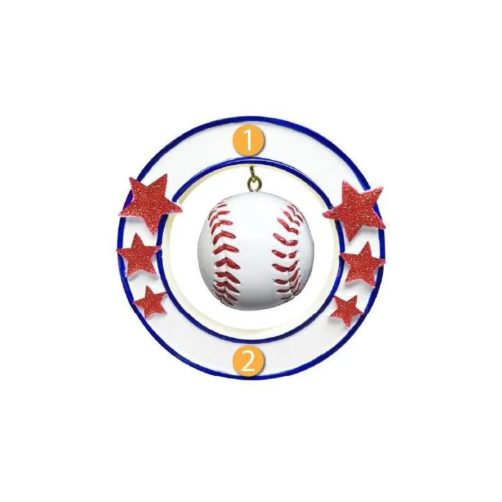 Artisan PolarX Personalized 3D Baseball Ornament Enhanced