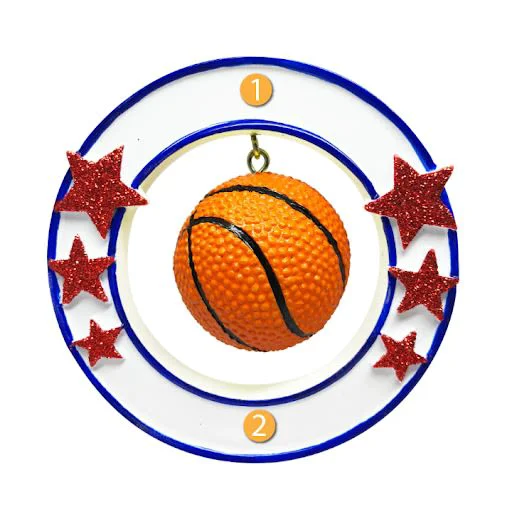Classic PolarX Personalized 3D Basketball Ornament Artisan