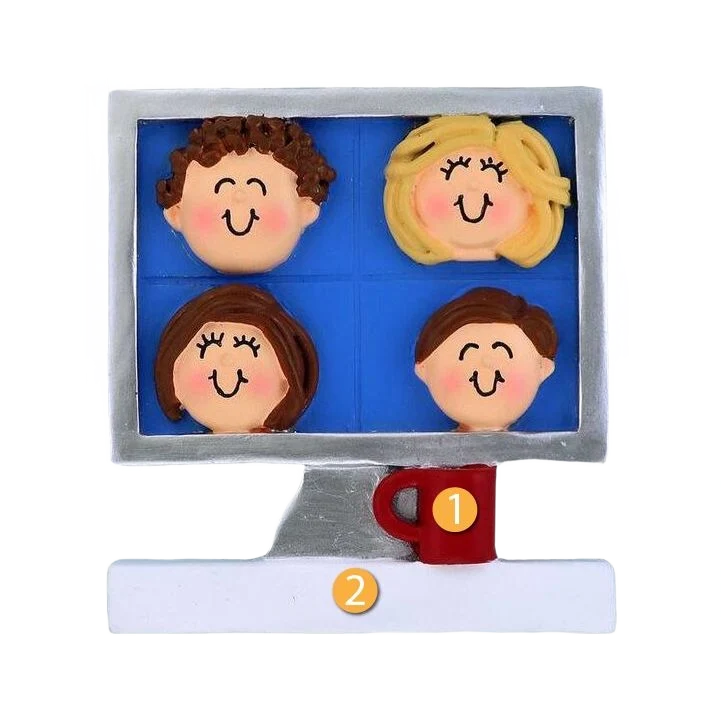 Original Ornament Central Personalized Video Meeting Ornament Trendy