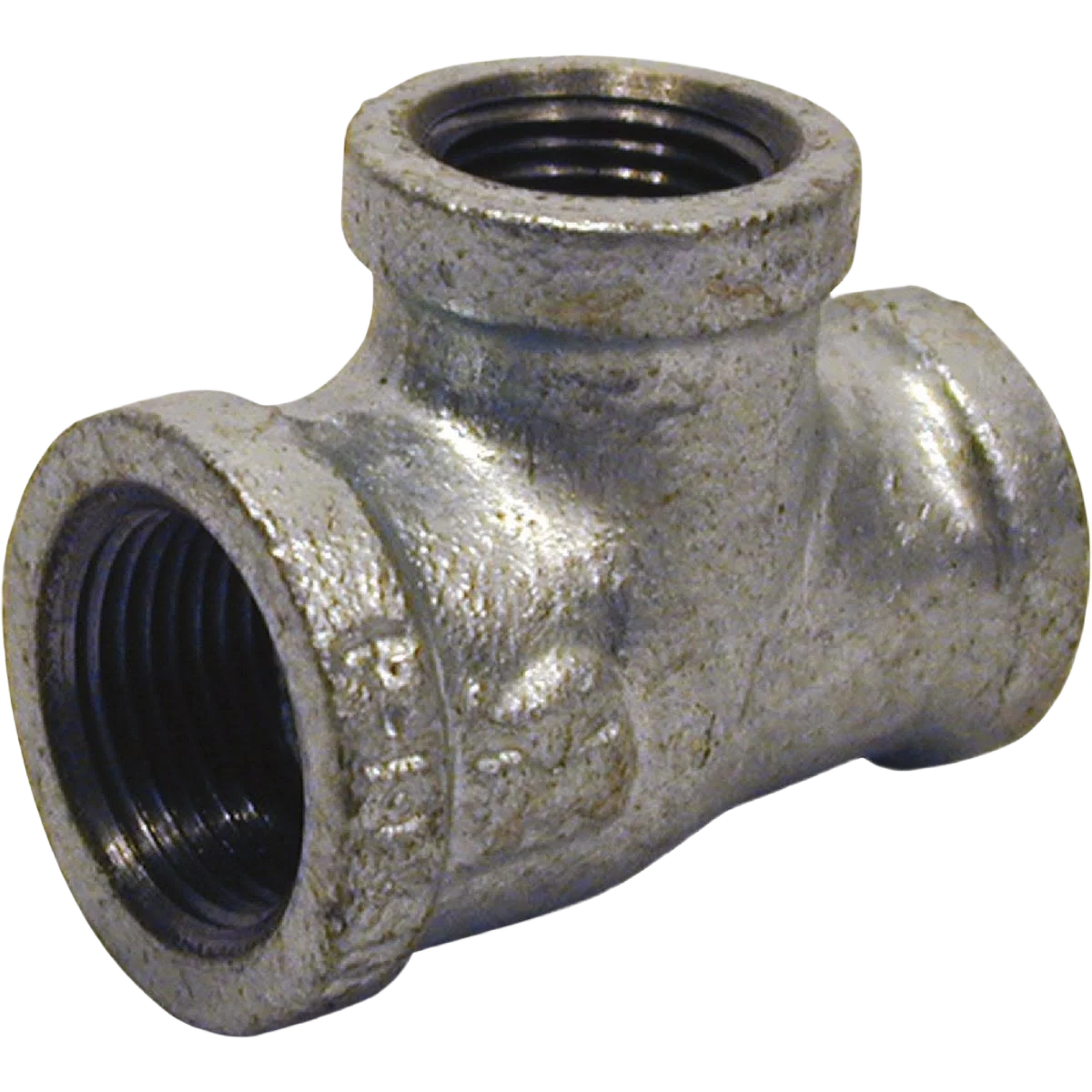 Fine Southland Malleable Iron Galvanized Reducing Tee 1-1 2 In. x 1-1 2 In. x 1-1 4 In. Effective