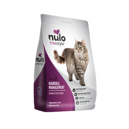 Lightweight Nulo Nulo style Cat Hairball Management Turkey and Cod Recipe 5 lb. Selected