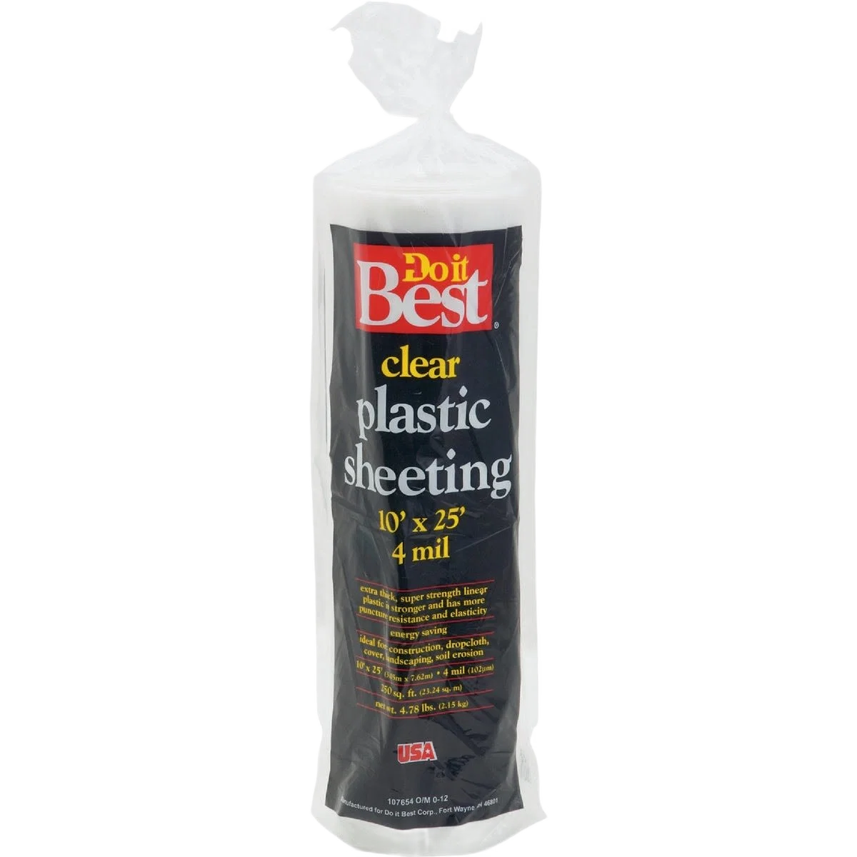 Authentic Do it Clear Poly Film Sheeting 10 x 25 ft. Reusable